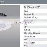 High Quantity Bright 20w Led Celling Lamp ac 110v 220v Recessed Led Downlight thumbnail-5