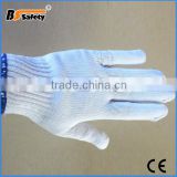 BSSAFETY white cotton nylon polyester safety knitting glove