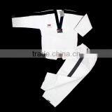 UWIN Black Collar Jacquard Taekwondo Uniform Name