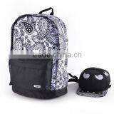 Full Printed Canvas School Backpack thumbnail-4