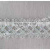 Nice Design Embroidery Handmade Beaded Trim for Wedding Dress Wholesale thumbnail-3