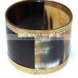 Water Buffalo/cow Jewelry Horn Bangle With Brass Fashion Jewelry Handmade in India New Design thumbnail-2