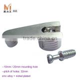 Nickel plated Zinc alloy Screw Shelf Support with Pin for Furniture