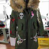 Fake Fur Jacket, Women's Clothing, Green, Polyester thumbnail-1