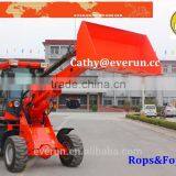 CE Approved Europe Style Wheel Loader ER1500 With Bale Grapple