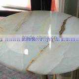 A GRADE LIGHT GREEN ONYX TABLE TOPS COLLECTION thumbnail-6