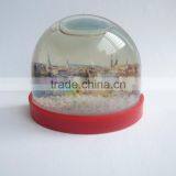 Snow Globe With The Magnet,Fridge Magnet For Tourist Souvenirs,OEM Fridge Magnet Plastic Photo Snow Globe thumbnail-2