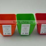 Colorful Square Bamboo Fiber Plant Pot thumbnail-5