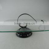 Glass With Iron Handle Cake Stand With Cheap Price in Stocked thumbnail-2