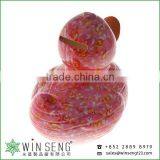 Cheap Coin Box Lovely Design Flower Patterns Duck Shaped Ceramic Animal Piggy Bank thumbnail-2