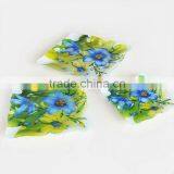 Tempered Glass Plate Set, Square Pan With Decoration, G321085 thumbnail-1