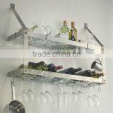 Estate Wall Mount Double Wine/Shelf Racks thumbnail-1