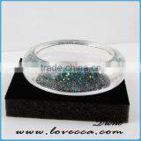 Real Flower Resin Bangle, Real Flower Bracelet, Preserved Flower Bracelet thumbnail-3