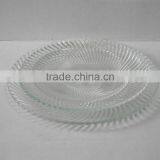 Dinnerware Diamond Transparent Glass Dishes With Stripe thumbnail-1