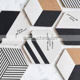 Set of 4 Personalized Printing Fletcher Style Thick Cork Coasters thumbnail-4