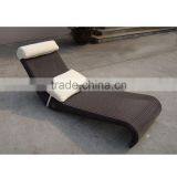 S Shape Rattan Lounger With Cushion thumbnail-2