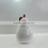 Hot Fruit Shaped Container Ceramic Pear Jar thumbnail-4