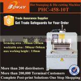 PHC-458-10T Pneumatic Creasing PVC Plastic Card Linen Die Cutting Machine