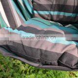 Green and Grey Stripe Polyester Hanging Hammock Chair With Cushion thumbnail-3