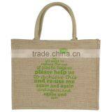 100% Natural Jute Shopping Promotion Bag thumbnail-2