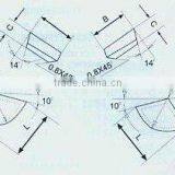 GB5245-85 And YS/T79-1994 Standard Welding Blade--For Fboring Tool ,cylindrical Turning Tool and Face Cutter thumbnail-1