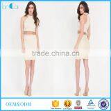 Women Two Piece Set Bead of my Heart Shiny Top and Skirt Set Ladies Formal Skirt and Blouse thumbnail-1