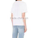 Wholesale Women Round Neck Cotton and Linen-blend T-shirt(DQE0090T) thumbnail-3