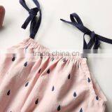 Hot Sale Cotton Printed Raindrop Baby Romper Suit for 1-5 Years Old Girl thumbnail-4