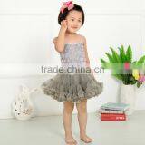 2017 Wholesale Rosette Flower Girls Harness Tutu Dress Baby Party Wear thumbnail-5