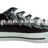 Vulcanized Canvas Shoes-black pu Series thumbnail-1