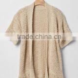 Cute Girl Open Fringe Cardigan Sweater no Button thumbnail-2