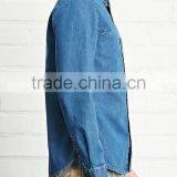 Wholesale Denim Shirts Man Blank Slim Jeans Shirts Custom Your Logo thumbnail-3