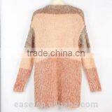 V Neck Men Cardigan Striped Fashion Mohair Sweater thumbnail-2