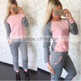 Color Block Pullover and Pants Set Girls School Sportswear for Team thumbnail-5