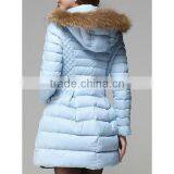 2015 New Design Lady Down Jacket With Fur Hoody thumbnail-2