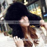 2016 New Style Winter Thick Warm Headgear Faux Fox Fur Women Hats Hot Fashion Cute Casual Female Elegant Caps thumbnail-1