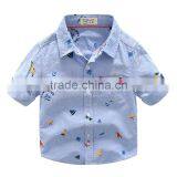 S33414W Boy's Shirts Casual Turn-down Collar Carton Cotton Shirts thumbnail-4