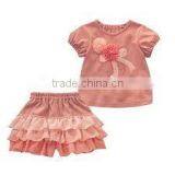 2016 Cotton Baby Girls Fruits Pattern T-shirt Shorts Pants Outfits thumbnail-1