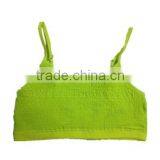 Magic Wrinkle Jacquard Seamless Front Double Layers Sport Tank Top Cami Bra With Removable Pad thumbnail-1