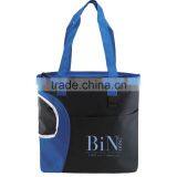 Crescent Pocket Tote Bag - Comes With a Crescent-shaped Pocket for Bottles and Your Logo. thumbnail-2