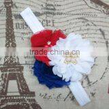 Fashionable Toddler Soft Chiffon Fabric Flowers Headband Good Quality thumbnail-5