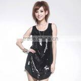 Summer Casual Young Sequined Dresses Blouse