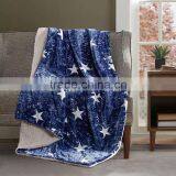 100% Polyester Bed Sheet Set Comfy Crochet Knit Christmas Print Throw Plush Fleece Blanket Korean Blanket for Home Textile thumbnail-4