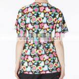 New Style Wholesale Custom Nurse Uniform Medical Scrub Top Hospital Fashionable Nurse Uniform Designs thumbnail-4