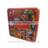 China Supplier Empty Square Christmas Chocolate Tin Box thumbnail-3