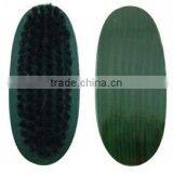 Leather Care Wooden Handle Green PP Hair Shoe Brush thumbnail-1