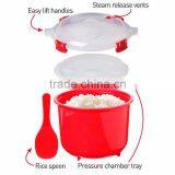 High-heat Resistance Cookware PP Rice Cooker Microwave 2 Minute Rice Steamer thumbnail-1