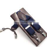 HOT SALE Adult Men's 4 Clips High Quality Solid Colors Suspenders thumbnail-4