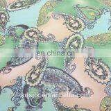 100% Silk Georgette With Paisley Pattern