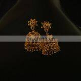 Big gold plated jewelry dangles earrings exporter, jewellery jacket earrings manufacturer,jewelry chandelier earrings